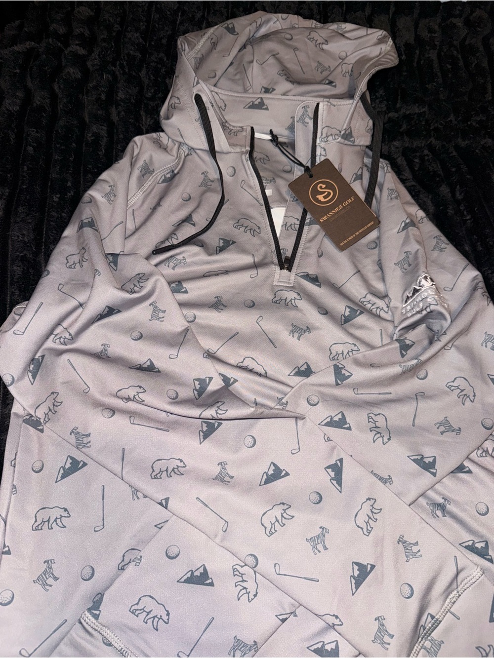 Sundays Best Men's Light Gray Printed Pullover Hoodie - Picture 2 of 5